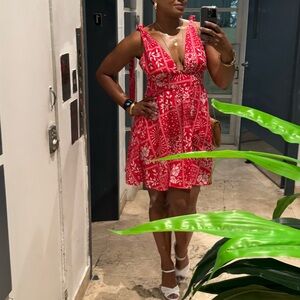 House of Harlow Linen Sun Dress M